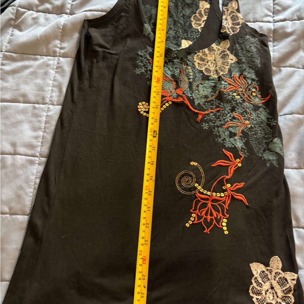 Blue Embroidered Tank - Picture 8 of 13